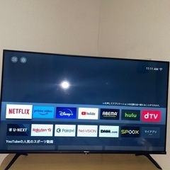 美品】 Hisense 43E6G 43型 液晶テレビ2022年製造