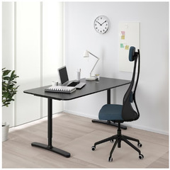 IKEA BEKANT ベカント　デスク　テーブル　黒　160 80 65cmの画像