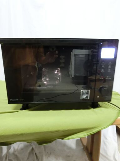 2023年製【ほぼ未使用】パナソニック Panasonic オーブンレンジ 26L 庫内フラット 1000W 自動メニュー数57 ブラック 　NE-MS4A