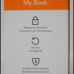 未開封 WD ウエスタンデジタル 外付けHDD 16TB WDBBGB0160HBK-SESN Western Digital My Book 大容量ハードディスク