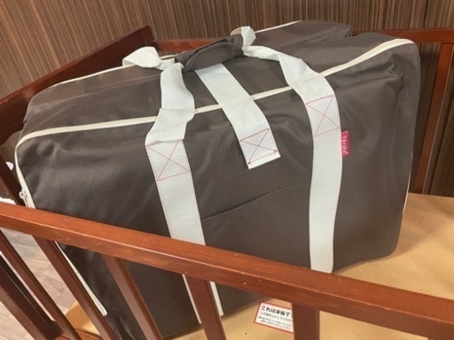 【美品】木製ベビーベッド&ベッドインベッドセット