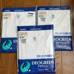 新品！汗のニオイを消臭するTシャツデオグリーン3枚セット！の画像