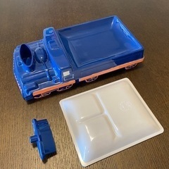 【美品】ニイミ洋食器店 メラミンお子様ランチ皿 D-51 ブルーの画像