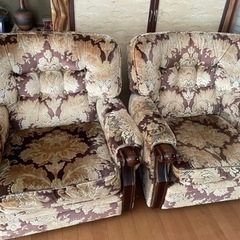 1人掛けソファ　二台　金華山　0円