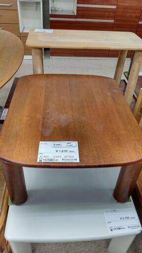 ★ジモティ割あり★  テーブル ブラウン H34×D59.5×W74.5 クリーニング済み TJ1883