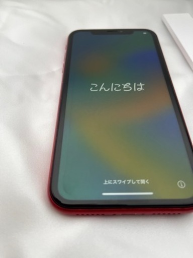 iPhone XR 256GB レッド　赤　作動良好　SIMフリー　Apple購入品　　新品保護シート付