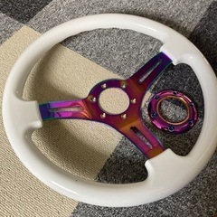 社外ステアリング❗️350mm 