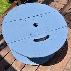 ★⑦ガーデニングテーブル・サイドテーブル・小物置き等★電線ドラム・木製ドラム・ケーブルドラム(最終値下げ)の画像