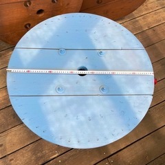 ★⑦ガーデニングテーブル・サイドテーブル・小物置き等★電線ドラム・木製ドラム・ケーブルドラム(最終値下げ)の画像