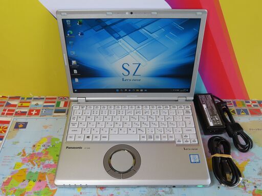 JC0511　美品・DVD搭載〉パナソニック レッツノート CF-SZ6 8GB SSD256　Win11