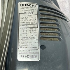 日立　掃除機　PV-W30の画像