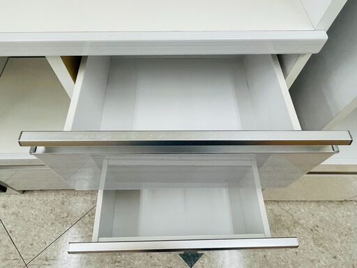 ?2面レンジボード スライド扉 ?定価￥69,800? 人気のホワイトカラー スチームオーブン対応?103