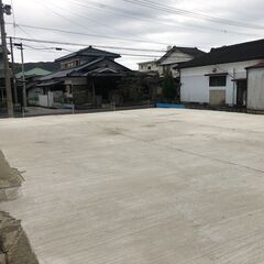 ★値下げ★宮崎県日南市の土地の賃貸募集。コンクリ施工済の約300平米の更地。事業用地や駐車場用地など。の画像