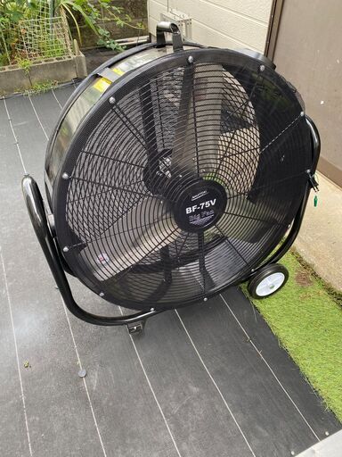 ナカトミビッグファン75V未使用安全保護ネット付き/引取