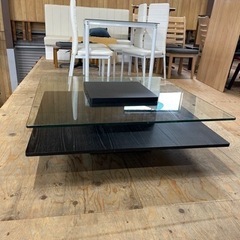 🌟激安‼️ガラス　ローテーブル　ソファーテーブル　幅100cm🌟B35