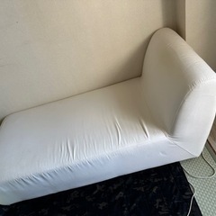 無理　美品カウチソファー　白　カバー取り外し可能