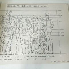 当時物 機動戦士ガンダム キャラクター設定集 創通エージェンシー 日本サンライズ ファーストガンダム 札幌市 新道東店の画像
