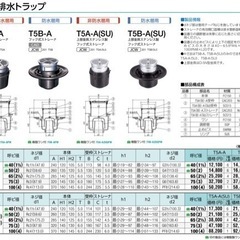 新品　床排水トラップ　T5B-A-75の画像