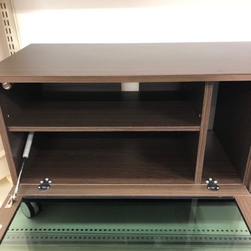 ダークブラウンカラーのオシャレなキャスター付きテレビボードお売りします！