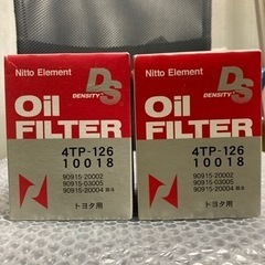【新品】 2個セット　オイルフィルター　トヨタ用　4TP-126...