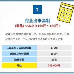 日給2万⭕日払い可！月給80万！軽貨物ドライバー_品川・足立✨の画像