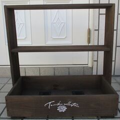多肉植物　棚　プランター　２個セット　フラワースタンド　トレー　ラック　観葉植物　ハンドメイドの画像