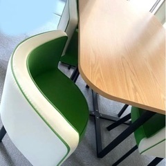 おしゃれ 美品　テーブル×チェア6脚セットの画像