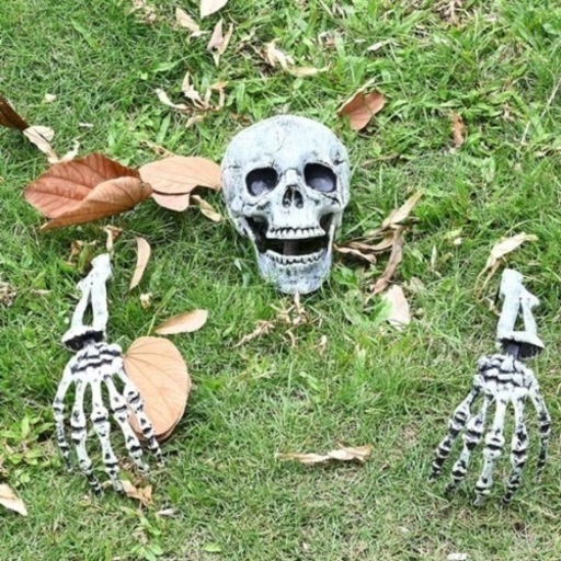 ハロウィンインテリア:スカル\u0026ゾンビ