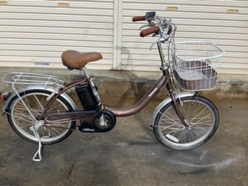 182 パナソニック最新機種電動アシスト自転車vivi？20インチ　ブラウンアルミボディ