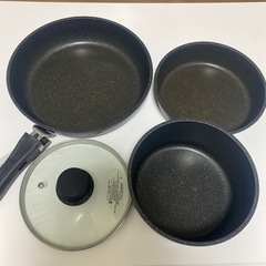 フライパンセット　ガス火　IH対応の画像