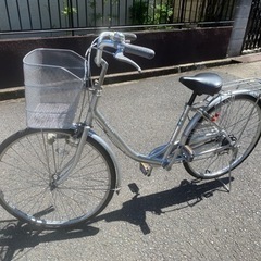 シルバー3段変速自転車
