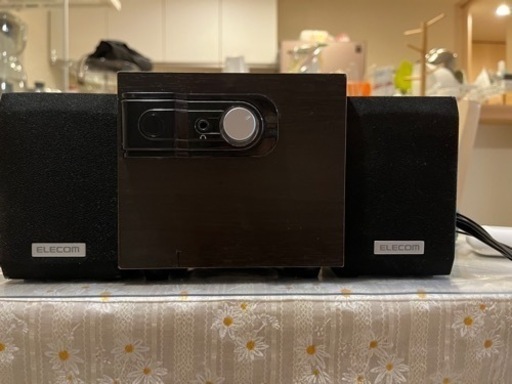 エレコム スピーカー 12W 2.1ch 木製 チェリーウッド