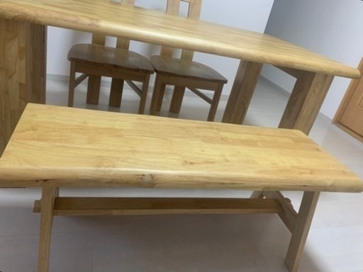 【譲り先決まりました】4人掛け　ダイニングテーブルセット　取りに来ていただける方