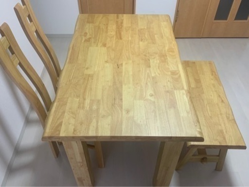 【譲り先決まりました】4人掛け　ダイニングテーブルセット　取りに来ていただける方