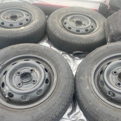 タイヤ　ホイール付き　ヨコハマ　スーパーVAN355 145R12