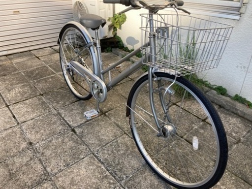 【27インチ自転車】6段変速　LEDオートライト付　前後タイヤ、チューブ、鍵新品❗️スペアキーあり　若林自転車　膳所店　SALE中❗️