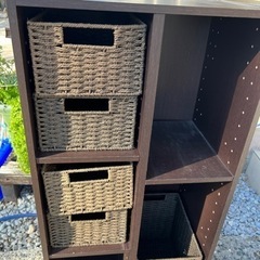カラーボックス 引き出し付きの画像