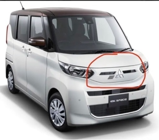 三菱ekスペースフロントグリル（ホワイト）