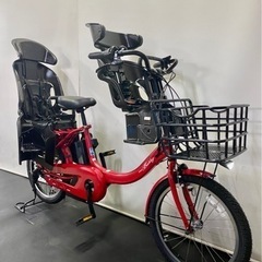 関東全域送料無料　業界最長完全保証　電動自転車　ヤマハ　パスバビーアン　新型　20インチ 12.3ah パワフル　赤　電動アシスト自転車