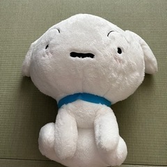 【受付終了】クレヨンしんちゃん　シロ　大きめのぬいぐるみ