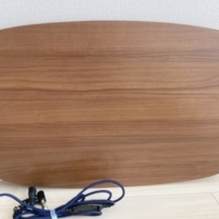 (希望者にはこたつ布団)折りたたみ こたつ テーブル 90×50cm 茶色　カフェブラウンの画像