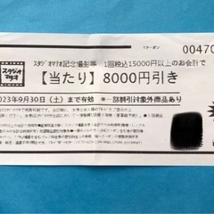 【再値下げ】スタジオ マリオ 8000円引き【割引券】