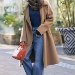 UNIQLO ダブルフェイスロングコート  Mサイズの画像