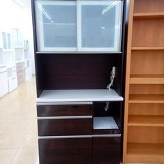 ★ジモティ割あり★ NITORI レンジボード ブラウン H200.5×D45×W100 クリーニング済み OJ1995