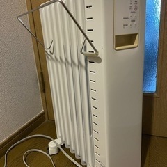 レアな純正タオルハンガー付き　無印良品　オイルヒーター　2007年製