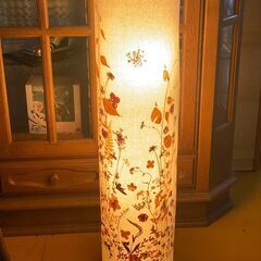押し花　間接照明　和風スタンドライト　