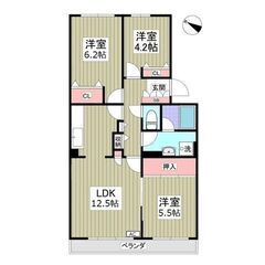 💙💙初期費用5万円！フリーレント1ヶ月付き😍敷礼０！《3LDK》...