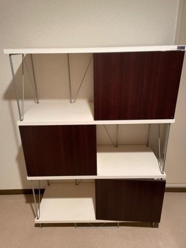 北欧風デザイン　ヴィンテージ家具　オープンシェルフ　ディスプレイラック