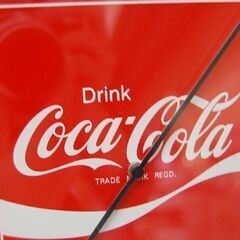 CocaCola 温度計 幅28.5×奥4×高28.5cm Drink 四角形 壁掛け 動作確認済み コカコーラ 販促品 札幌市 清田区 平岡の画像