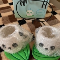 パンダのカップ、招き猫